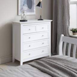 Nöa and Nani Torsby Chest of Drawers 2+3 Drawer in White - thumbnail 1