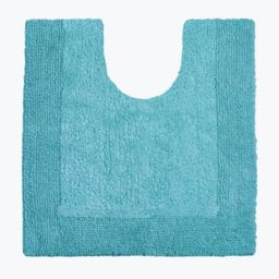 Allure Bath Fashions Elegance Reversible Heavyweight Pedestal Mat in Turquoise