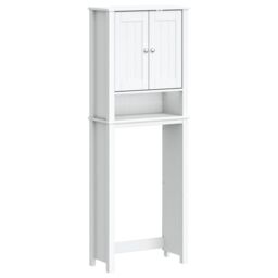 Berkfield Home Over-the-Toilet Storage BERG White 60x27x164.5 cm Solid Wood - thumbnail 2