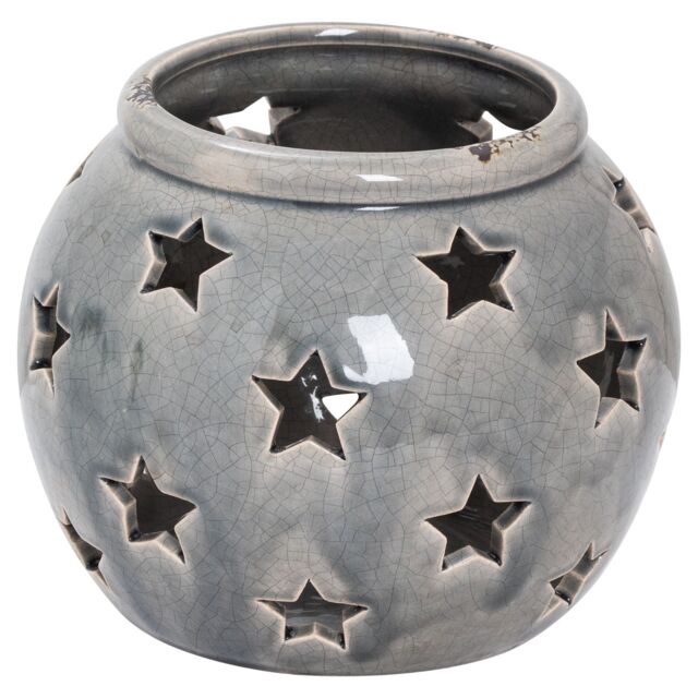 Love Lace Garda Large Star Candle Lantern in Grey - image 1