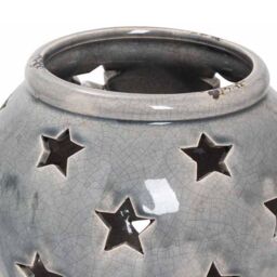 Love Lace Garda Large Star Candle Lantern in Grey - thumbnail 2
