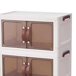 EONLION 3 Tiers Large Plastic Storage Box in White - Size: 500mm - thumbnail 5