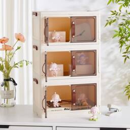EONLION 3 Tiers Large Plastic Storage Box in White - Size: 500mm - thumbnail 3