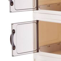 EONLION 3 Tiers Large Plastic Storage Box in White - Size: 500mm - thumbnail 4