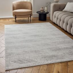 THE RUGS Carmel Abstract Area Rug Runner Soft Pile Living Room Bedroom in Grey - Size: 160 cm x 230 cm - thumbnail 1