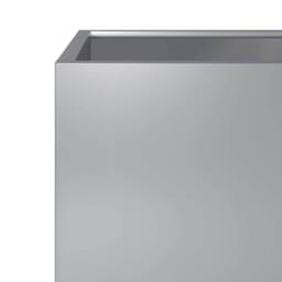 Berkfield Home Durable Garden Planter 50x50x50 cm Galvanised Steel in Silver - Size: 50 x 50 x 50 cm - thumbnail 7