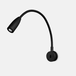 Netlighting Bed LED Wall Reading Light Black 160lm 3000K