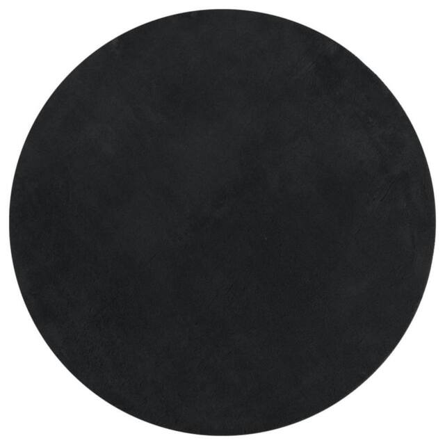 Berkfield Home Rug HUARTE Short Pile Soft & Washable Black √ò 100 cm - Size: Medium - image 1