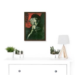 Artery8 Painting Von Stuck Sisyphus Old Master A4 Artwork Framed Wall Art Print in Brown - thumbnail 2