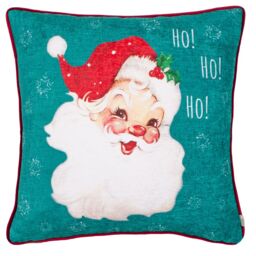 Evans Lichfield Vintage Santa Printed Cushion - Size: 43 cm x 43 cm - thumbnail 2