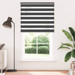 Berkfield Home Zebra Blind 120 x 230 cm Black