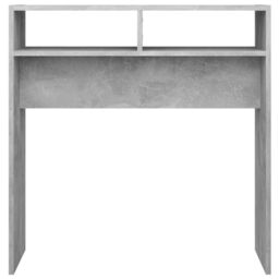 Berkfield Home Console Table Concrete Grey 78x30x80 cm Engineered Wood - Size: 78 x 30 x 80 cm - thumbnail 5