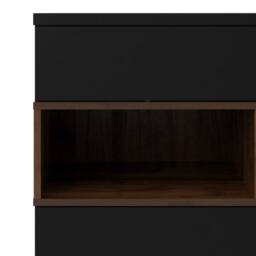 Wyld Haus Indigo Sideboard 2 Doors 1 Drawer Black & Walnut - thumbnail 8