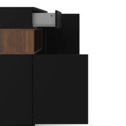 Wyld Haus Indigo Sideboard 2 Doors 1 Drawer Black & Walnut - thumbnail 9