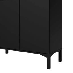 Wyld Haus Indigo Sideboard 2 Doors 1 Drawer Black & Walnut - thumbnail 4