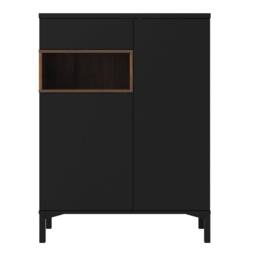 Wyld Haus Indigo Sideboard 2 Doors 1 Drawer Black & Walnut - thumbnail 5