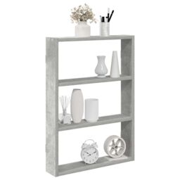 Berkfield Home Wall Shelf Concrete Grey 43x9x60 cm Engineered Wood - Size: 43 x 9 x 60 cm - thumbnail 1