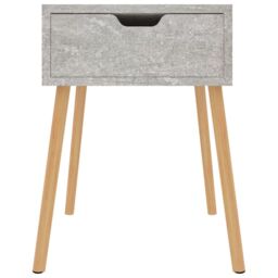 Berkfield Home Bedside Cabinets 2 pcs Concrete Grey 40x40x56 cm Engineered Wood - Size: 40 x 40 x 56 cm - thumbnail 3
