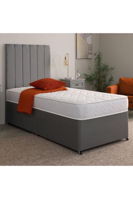 Starlight Beds Soft Memory Foam Spring Micro Quilted Mattress in White - Size: Small Single - image 1