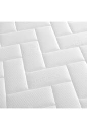 Starlight Beds Soft Memory Foam Spring Micro Quilted Mattress in White - Size: Small Single - thumbnail 2