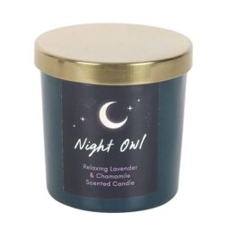 Something Different Night Owl Lavender & Chamomile Candle in Blue - thumbnail 2