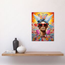 "Artery8 Multicoloured Magnificent Maximalist Modern Day Greek God Hermes Unframed Wall Art Print Poster Home Decor Premium - Size: W12"" x H16""" - thumbnail 4