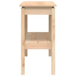 Berkfield Home Console Table 110x40x75 cm Solid Wood Pine in Brown - Size: 110 x 40 x 75 cm - thumbnail 5