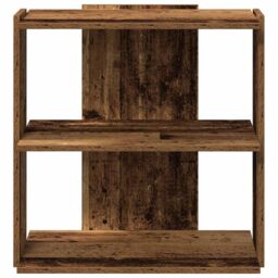 Berkfield Home Bookcase 3-Tier Old Wood 60x30x60 cm Engineered Wood in Brown - Size: 60 x 30 x 60 cm - thumbnail 4