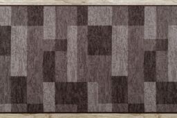 RugsX Anti-Slip Icona Runner in Brown - Size: 120 cm x 110 cm - thumbnail 5