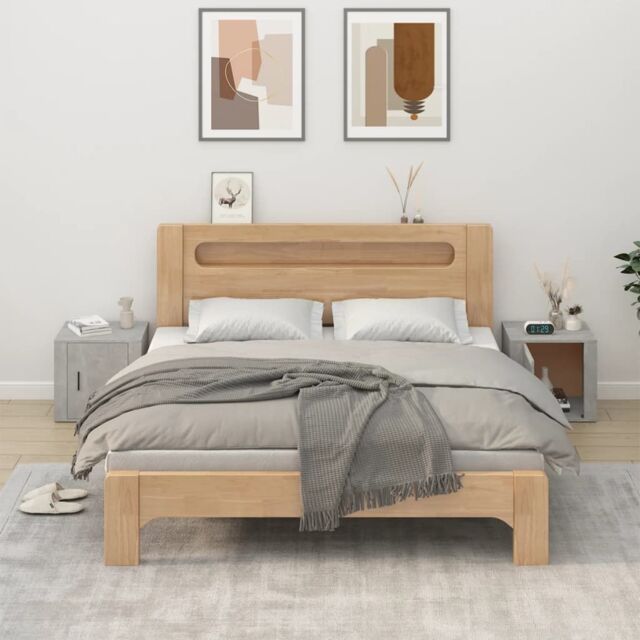 Berkfield Home Bedside Cabinets 2 pcs Concrete Grey 50x39x47 cm - Size: 50 x 39 x 47 cm - image 1