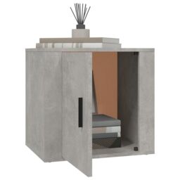 Berkfield Home Bedside Cabinets 2 pcs Concrete Grey 50x39x47 cm - Size: 50 x 39 x 47 cm - thumbnail 4