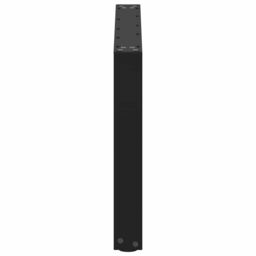 Berkfield Home Coffee Table Legs U-Shaped 2 pcs Black 70x(42-43) cm Steel - thumbnail 6