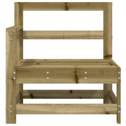 Berkfield Home Beautiful Garden Corner Sofas 2 pcs Impregnated Wood Pine in Brown - thumbnail 4