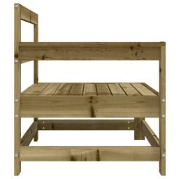 Berkfield Home Beautiful Garden Corner Sofas 2 pcs Impregnated Wood Pine in Brown - thumbnail 5