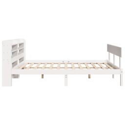 Berkfield Home Bed Frame without Mattress White 120x200 cm Solid Wood Pine - Size: Small Double - thumbnail 5