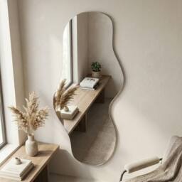 Garden Greatness Osmos Wavy Wall Mirror in White - thumbnail 2