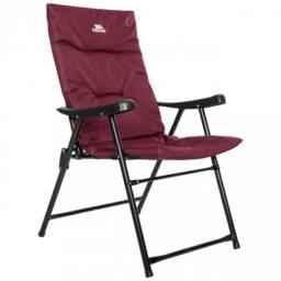 Trespass Paddy Folding Padded Deck Chair in Maroon