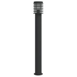 Berkfield Home Outdoor Floor Lamp Black 110cm Stainless Steel - thumbnail 6