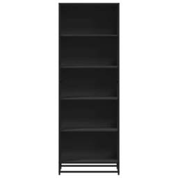 Berkfield Home Modern Bookcase Black 60x35x170.5 cm Engineered Wood - thumbnail 4