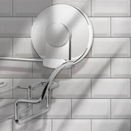 Kelvenix Strong Suction Toothbrush Holder Cup Rack Bathroom in Silver - thumbnail 3