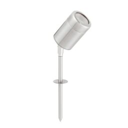 Netlighting Atlantis Outdoor Spike IP65 7W Marine Grade Brushed Stainless Steel in Grey - thumbnail 2