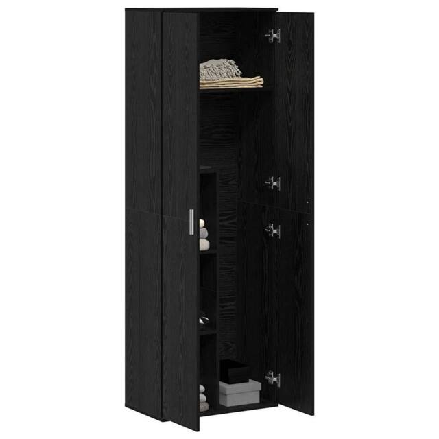 Berkfield Home Highboard Black Oak 60x35x180 cm Engineered Wood - Size: 60 x 35 x 180 cm - image 1