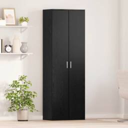 Berkfield Home Highboard Black Oak 60x35x180 cm Engineered Wood - Size: 60 x 35 x 180 cm - thumbnail 2