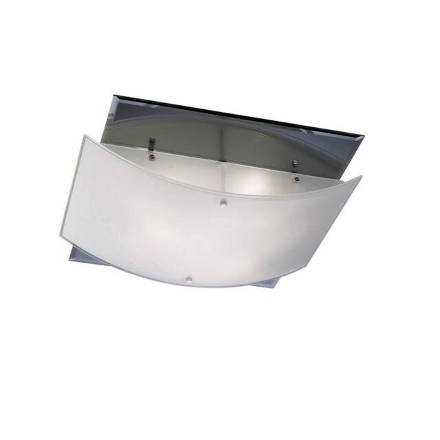 Netlighting Vito Flush Ceiling 3 Light Polished Chrome Mirror in Grey - image 1