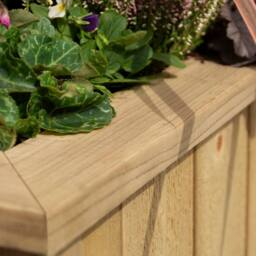 Rowlinsons Heritage Medium Planter - L42 x W103 x H43 cm - Natural Timber Finish - thumbnail 7