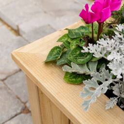 Rowlinsons Heritage Medium Planter - L42 x W103 x H43 cm - Natural Timber Finish - thumbnail 6