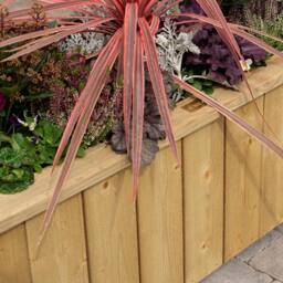 Rowlinsons Heritage Medium Planter - L42 x W103 x H43 cm - Natural Timber Finish - thumbnail 5