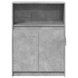 Berkfield Home Sideboard with LED Concrete Grey 72x34x100 cm Engineered Wood - Size: 72 x 34 x 100 cm - thumbnail 6