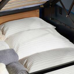 Birlea Phoenix Ottoman Storage Bed Frame Navy Blue - Size: Double - thumbnail 4