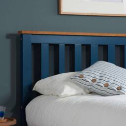 Birlea Phoenix Ottoman Storage Bed Frame Navy Blue - Size: Double - thumbnail 3